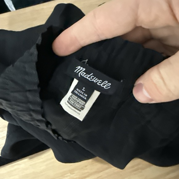 Madewell pull on cargo shorts womens large black lightweight - Picture 6 of 7